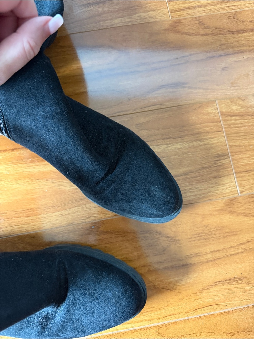Kendall and Kylie over the Knee boots Faux Suede Leather SZ 8.5 - Picture 4 of 10